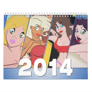 Cartoon Pin-Up Calendar 2014
