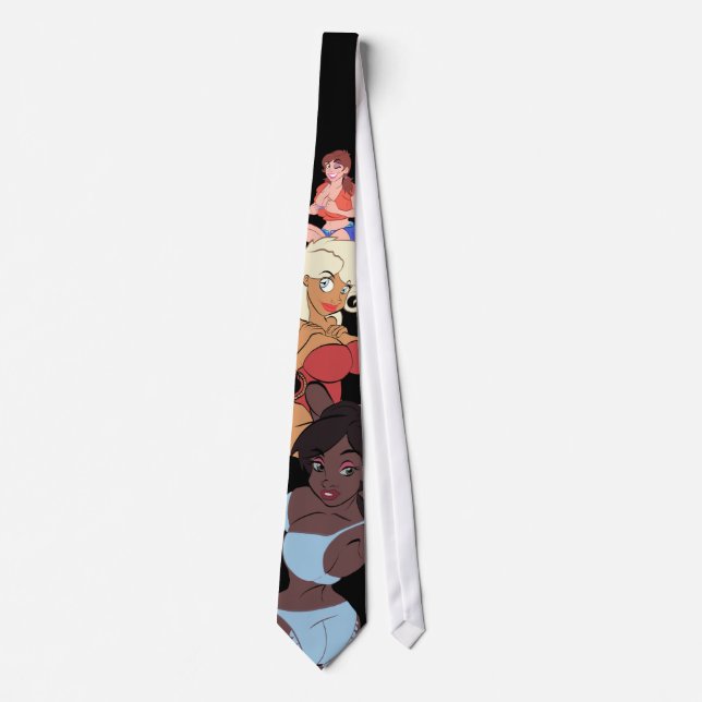 Cartoon Pin-Up Tie (Front)