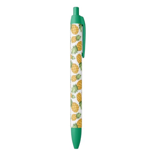 Cartoon Pineapple Pattern Black Ink Pen