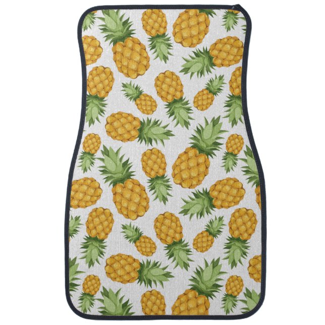 Cartoon Pineapple Pattern Car Mat (Front)