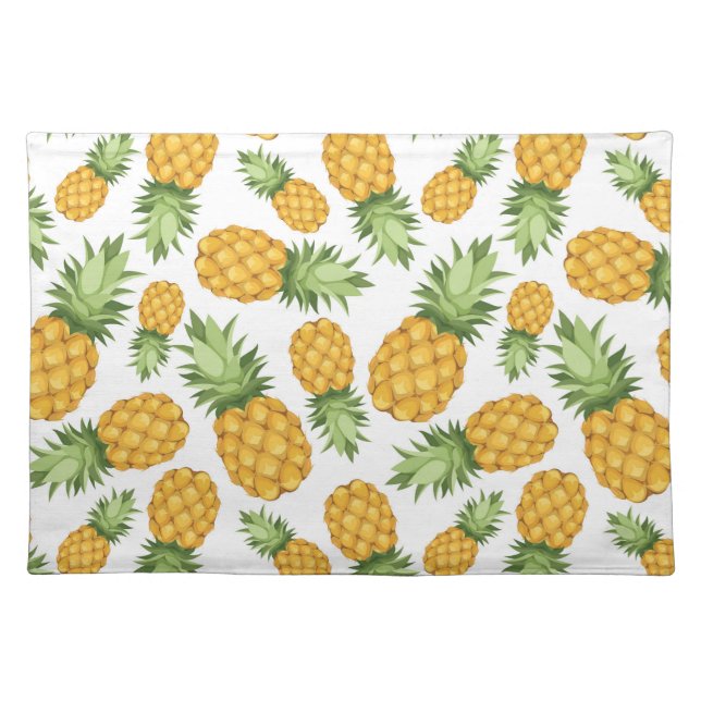 Cartoon Pineapple Pattern Cloth Placemat (Front)