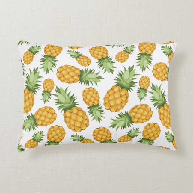 Cartoon Pineapple Pattern Decorative Pillow (Front)