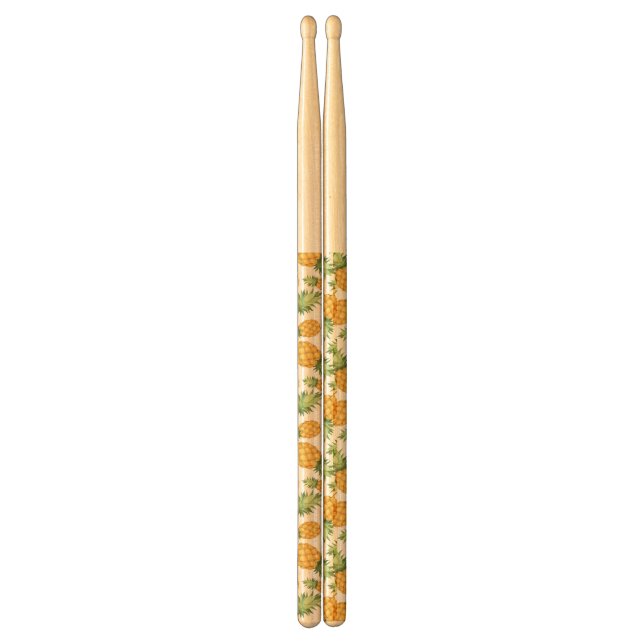 Cartoon Pineapple Pattern Drumsticks (Front)