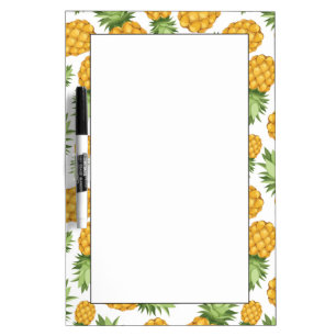 Cartoon Pineapple Pattern Dry Erase Board