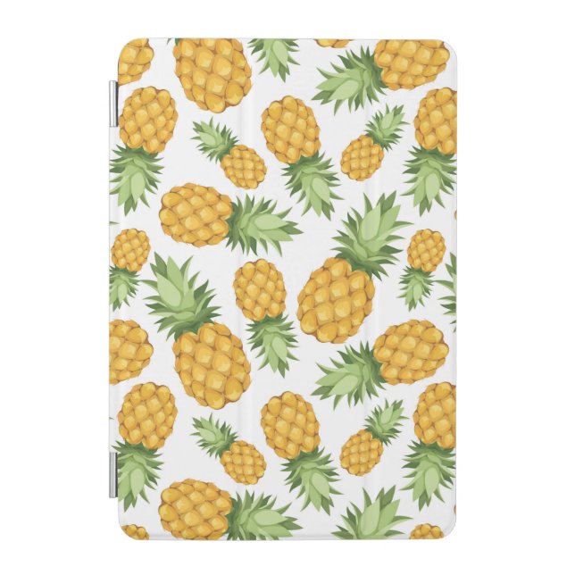 Cartoon Pineapple Pattern iPad Mini Cover (Front)