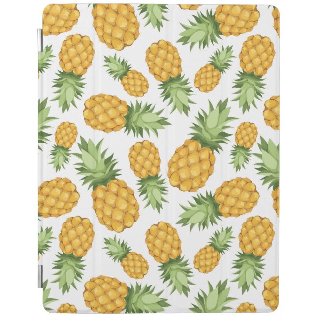 Cartoon Pineapple Pattern iPad Smart Cover (Front)