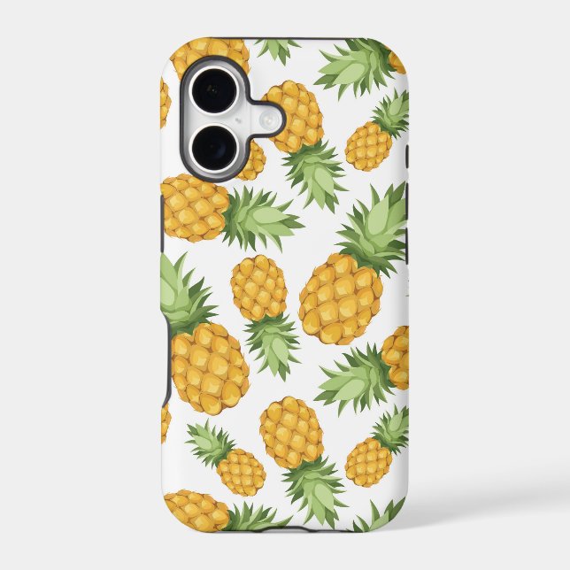 Cartoon Pineapple Pattern Iphone Case (Back)