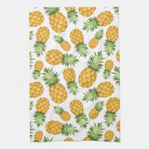 Cartoon Pineapple Pattern Kitchen Towel