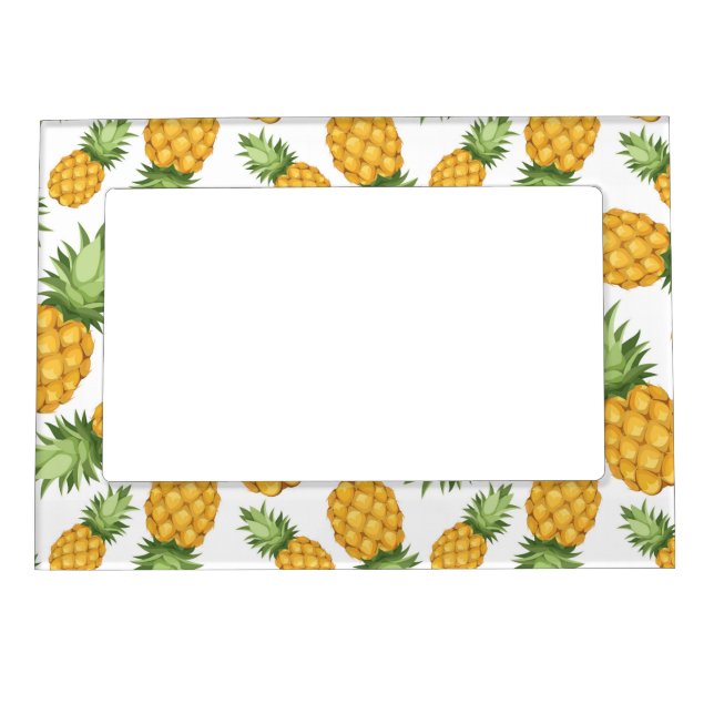 Cartoon Pineapple Pattern Magnetic Picture Frame (Front)