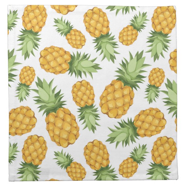 Cartoon Pineapple Pattern Napkin (Front)
