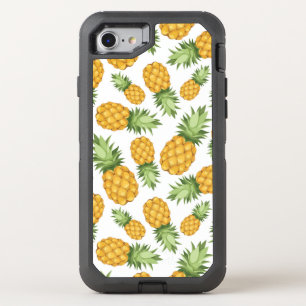 Cartoon Pineapple Pattern OtterBox Defender iPhone SE/8/7 Case