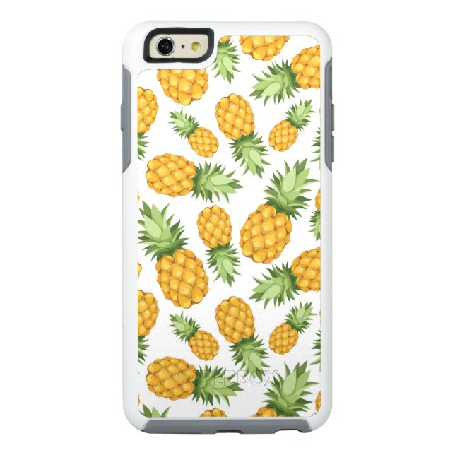 Cartoon Pineapple Pattern Otterbox iPhone Case (Back)