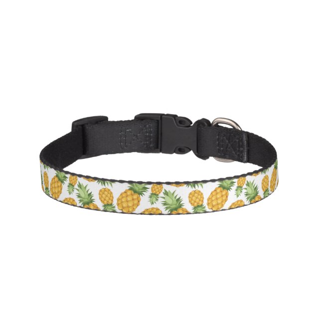 Cartoon Pineapple Pattern Pet Collar (Front)