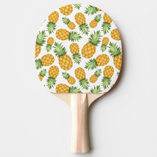 Cartoon Pineapple Pattern Ping-Pong Paddle (Front)