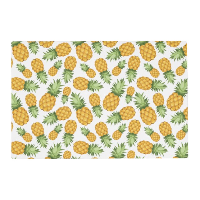 Cartoon Pineapple Pattern Placemat (Front)