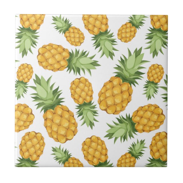 Cartoon Pineapple Pattern Tile (Front)