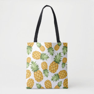 Cartoon Pineapple Pattern Tote Bag