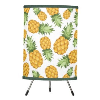 Cartoon Pineapple Pattern Tripod Lamp by foodie at Zazzle