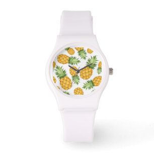 Cartoon Pineapple Pattern Watch