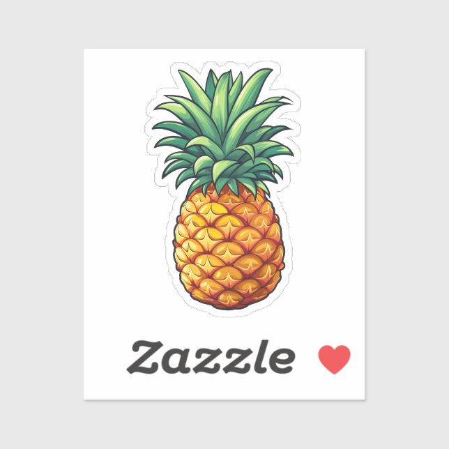 Cartoon pineapple sticker (Sheet)