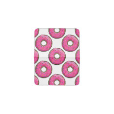 Cartoon Pink Donut With Sprinkles Card Holder at Zazzle
