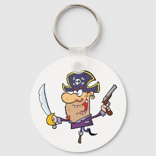 Cartoon Pirate Keychain