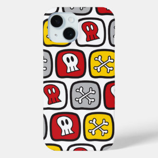 Cartoon Pirate Skeleton Skulls & Bones Fun Kid's iPhone 15 Case
