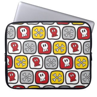Cartoon Pirate / Skeleton Skulls & Bones Fun Kid's Laptop Sleeve