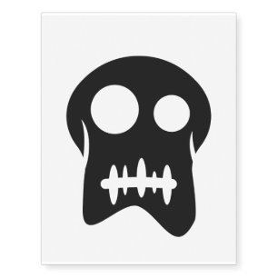 Cartoon pirate skull temporary tattoos
