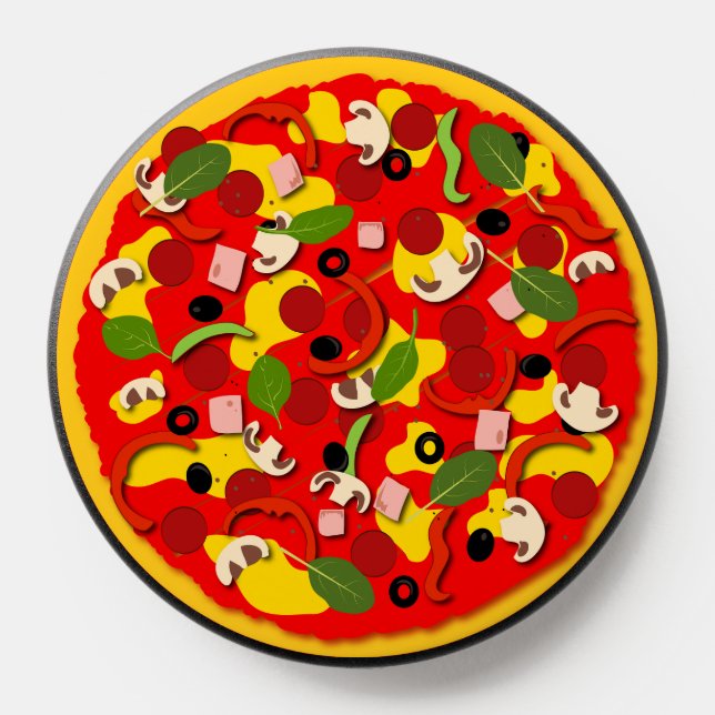 Cartoon Pizza PopSocket (Popsocket)
