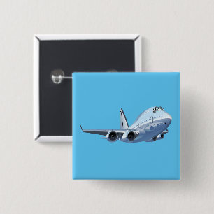 Cartoon plane button