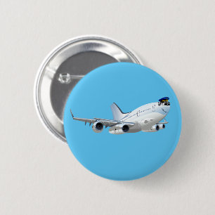 Cartoon plane button