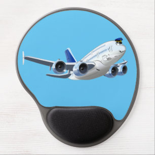 Cartoon plane gel mouse pad