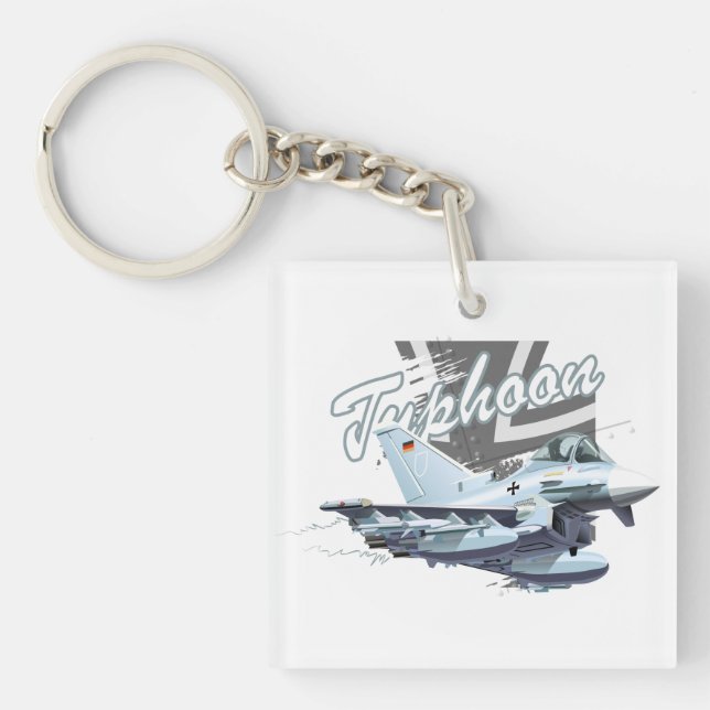 Cartoon plane keychain (Front)