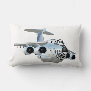 Cartoon plane lumbar pillow