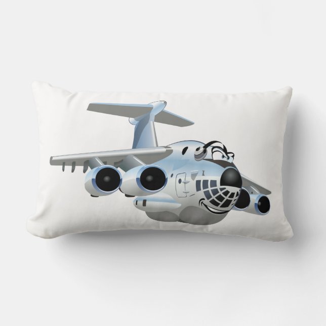 Cartoon plane lumbar pillow (Front)
