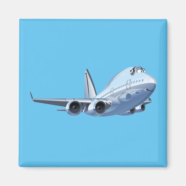 Cartoon plane magnet (Front)
