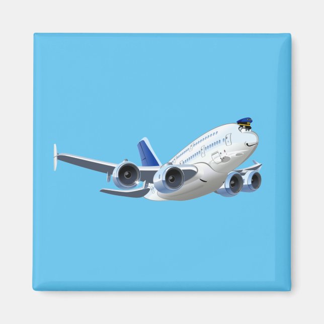 Cartoon plane magnet (Front)