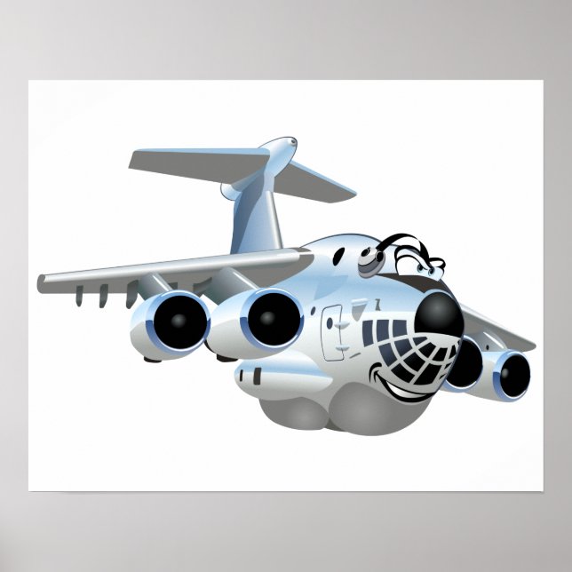 Cartoon plane poster (Front)
