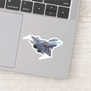Cartoon plane sticker