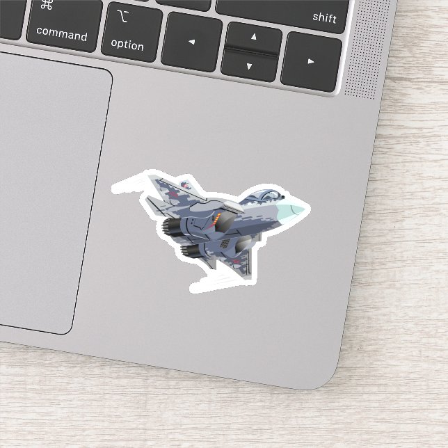 Cartoon plane sticker (Detail)