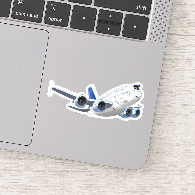 Cartoon plane sticker (Detail)