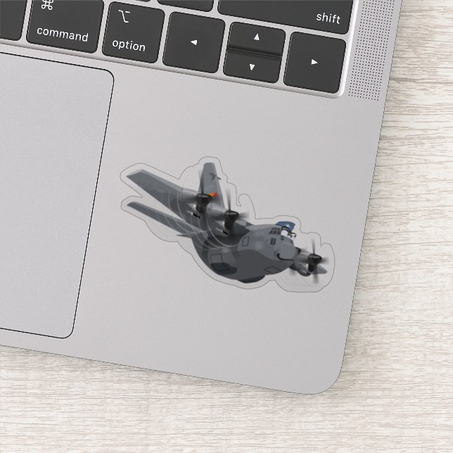 Cartoon plane sticker (Detail)