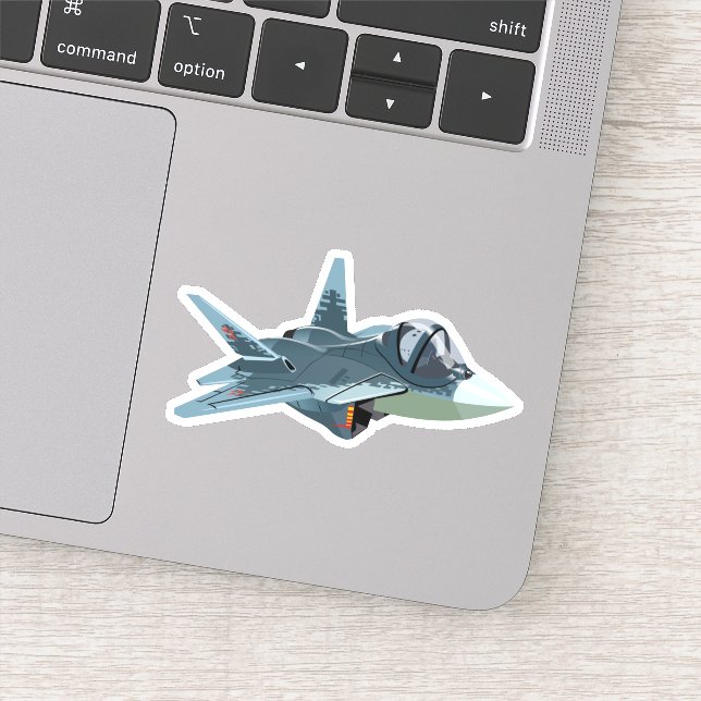 Cartoon plane sticker (Detail)
