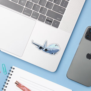 Cartoon plane sticker
