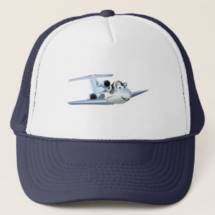 Cartoon plane trucker hat