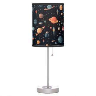 cartoon planet space design. table lamp