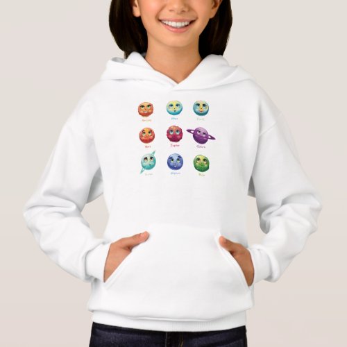 Cartoon Planets Hoodie