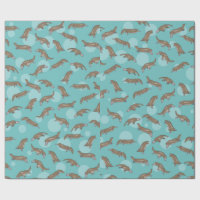 Cartoon Platypuses Swimming