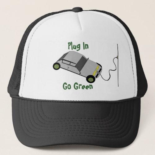 Cartoon Plug In Car Trucker Hat